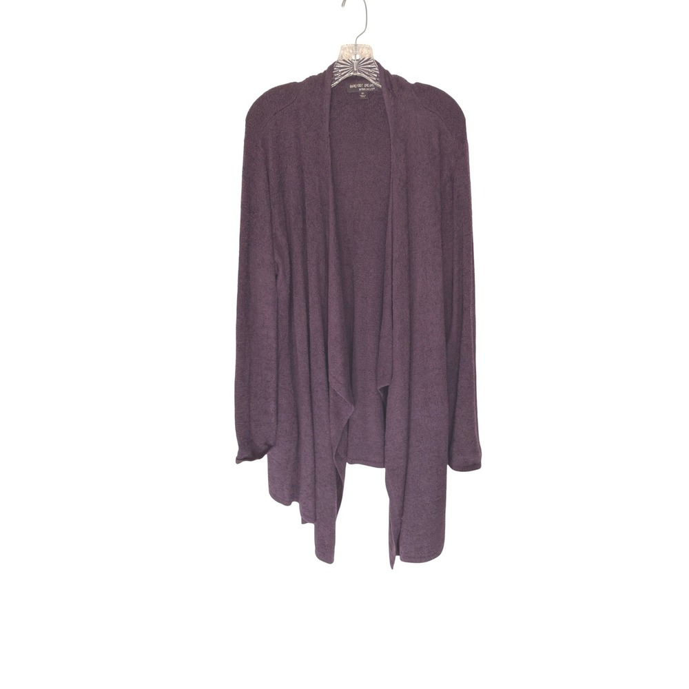 Barefoot Dreams CozyChic Lite Island Wrap Cardigan Duster Purple Plus Soft 3X